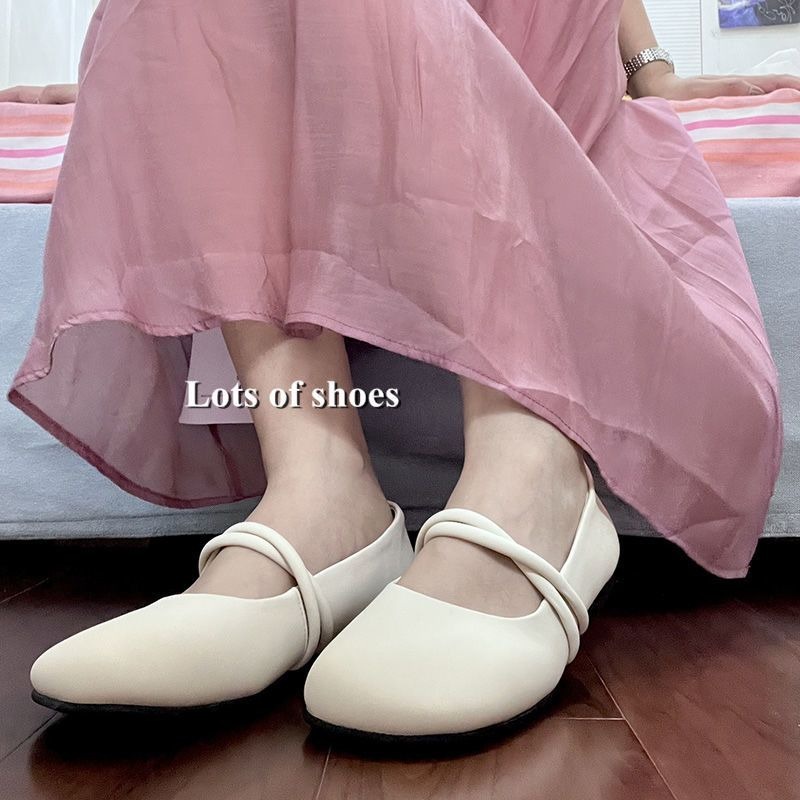 Giày Búp Bê Mũi Tròn Đế Bằng Xinh Xắn Thời Trang Cho Nữ