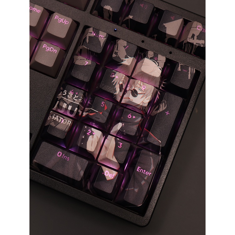 Satoru gojo keycaps cherry profile jujutsu kaisen pbt dye sub bàn phím cơ keycap