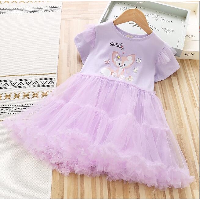 Trẻ em cô gái váy công chúa váy trẻ em cotton sequins váy trẻ em cô gái thời trang quần áo trẻ em mặc