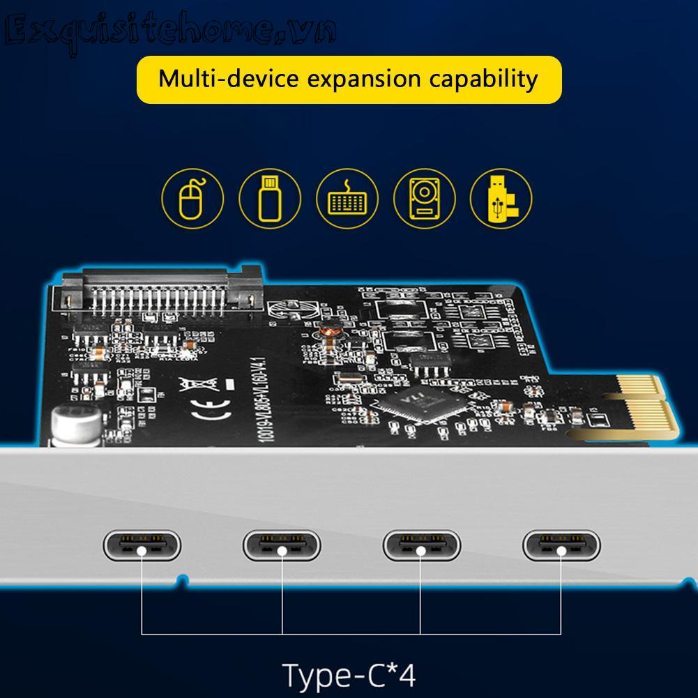 Maiwo kc019 pcie to type-c usb 3.1 expansion card adapter docking station