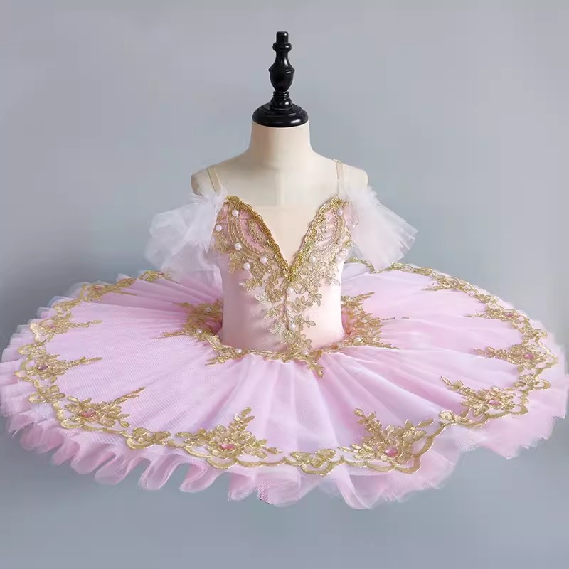 Cô gái ballet trang phục trẻ em little swan lake váy biểu diễn chuyên nghiệp tutu gạc váy quần áo khiêu vũ mùa hè hồng xanh trắng