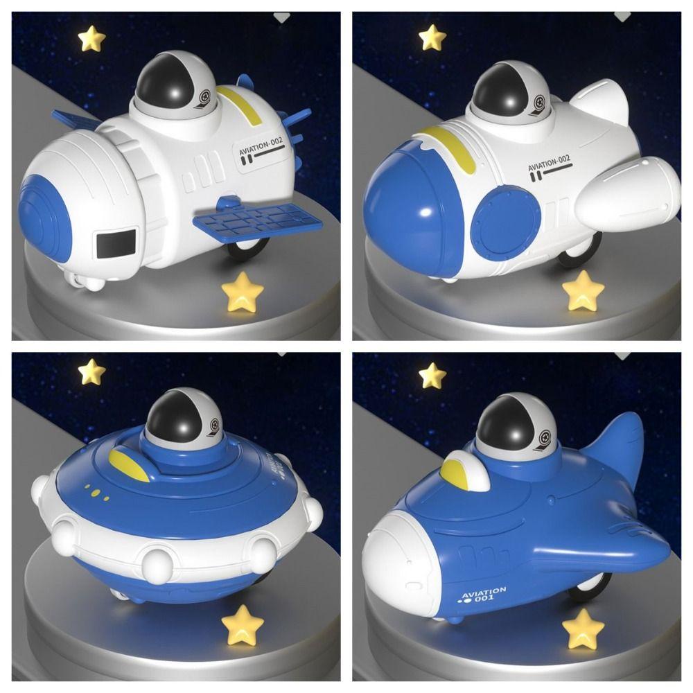 Diillan Đồ Chơi Xe Hơi Tàu Không Gian Tàu Không Gian Dạng Nhấn An Toàn Cho Bé Mẫu Giáo