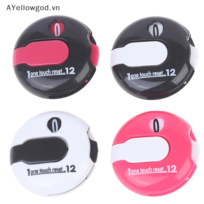 Ayellowgod mini golf score counter clicker scorekeeper ghi bàn clip trên găng tay 3cm stroke vn