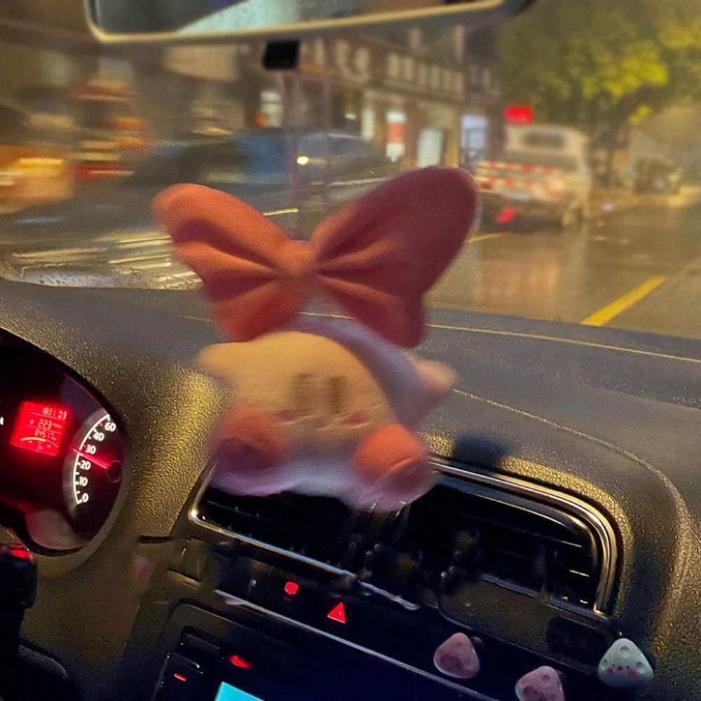Mặt dây chuyền kirby ngôi sao shanhai, móc khóa sang trọng kirby's dream land kirby sang trọng, ngôi sao mềm dễ thương kirby pink bow car ornament