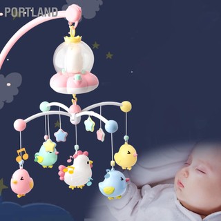 Portland Nôi âm nhạc cho bé Di động có đèn ngủ Hộp xoay đa năng trẻ sơ sinh