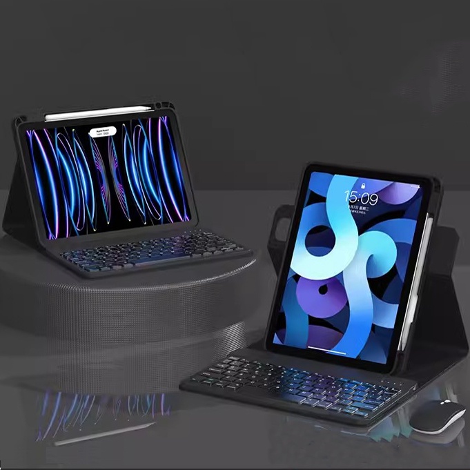 Vỏ bàn phím acrylic trong suốt cho ipad air 5 air 4 10.9 10th gen 2022 air 3 2 1 9.7 2017 2018 5th 6th pro 11 2021 2020 10.2 9th 8th 7th mini 6 bàn phím từ tính có thể tháo rời