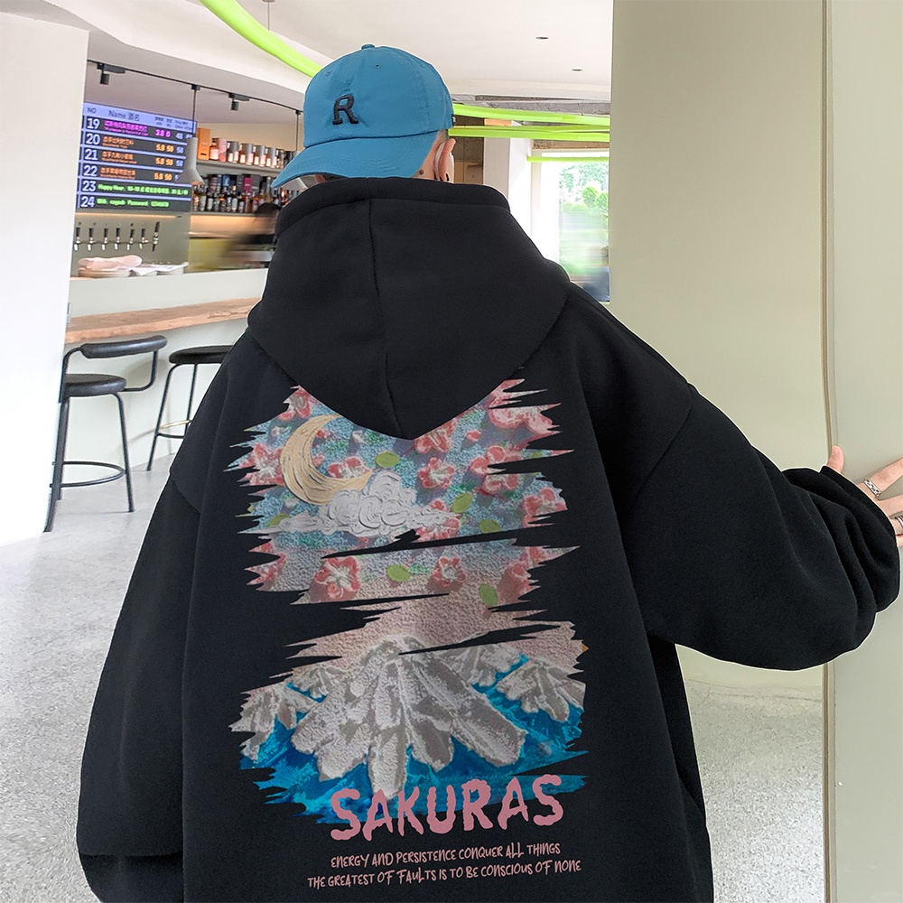 Áo Hoodie Phong Cách Đường Phố Mỹ Thời Trang Xuân Thu Zhongshan Dành Cho Cặp Đôi