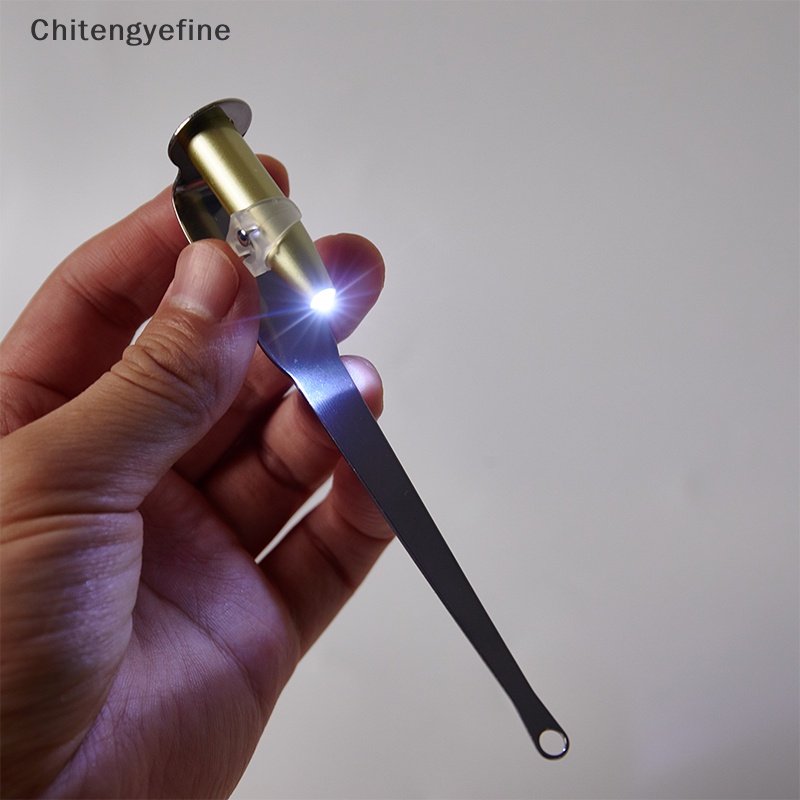 Ctye thép không gỉ tonsil stone remover tools led light mouth cleaner care tool fine