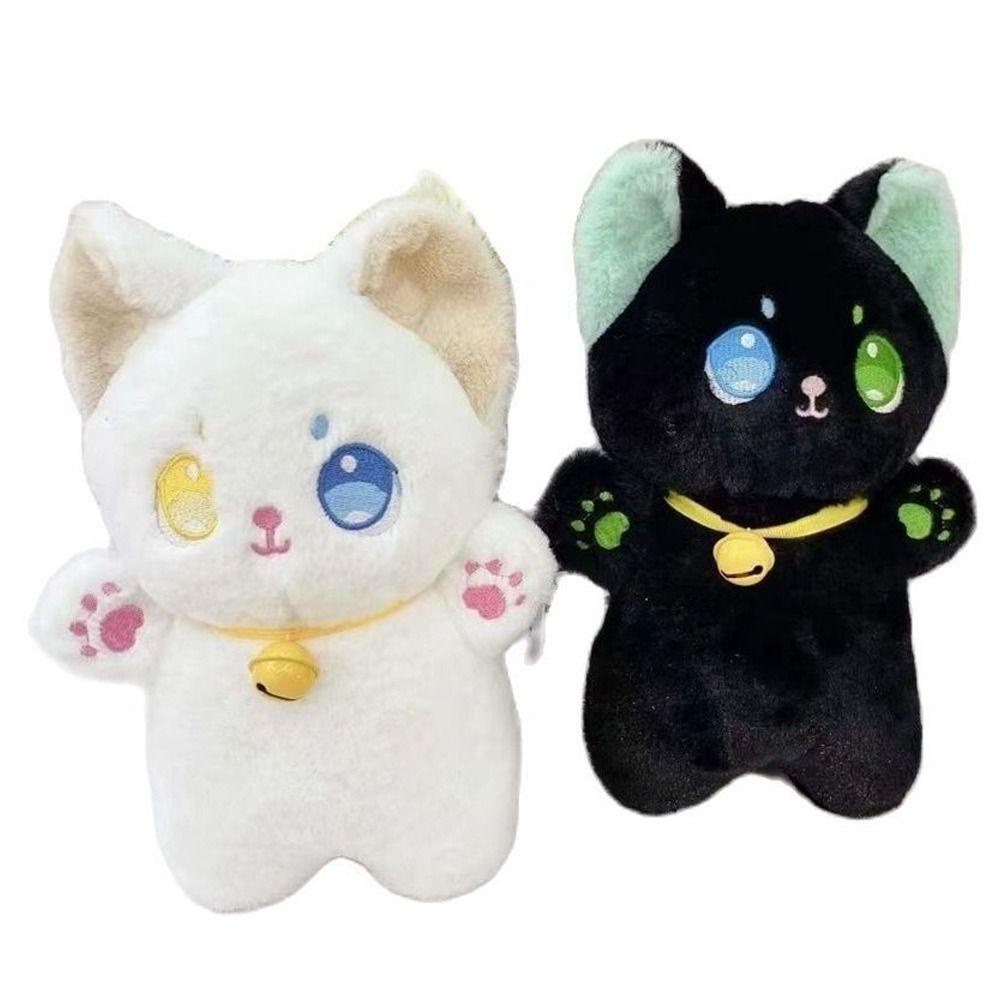 Thú nhồi bông MMULCK hình mèo đen trắng cổ tích phong cách kawaii hoạt hình dùng làm quà tặng sinh nhật cho bạn bè 25cm