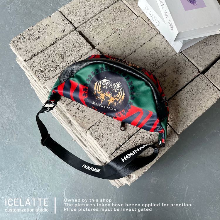 Túi Đeo Chéo Ngực Vải canvas Phong Cách Thể Thao Thời Trang Đường Phố Cá Tính haobing Biqu