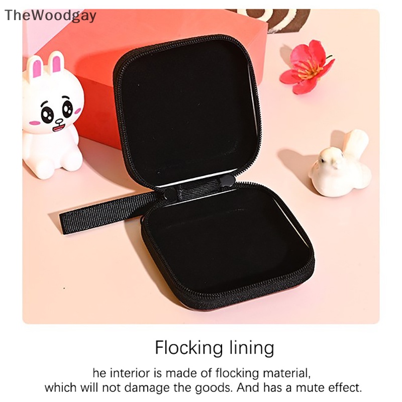 Thewoodgay thời trang sáng tạo thiếc dây kéo ví đựng tiền xu cầm tay hộp đựng chìa khóa nhỏ cổ điển hộp tai nghe cá nhân hóa băng túi máy ảnh en