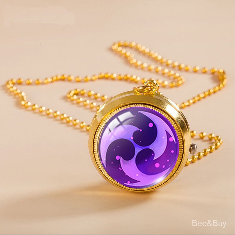 ✨Genshin Impact✨Đồng Hồ Thạch Anh Thần Genshin Va Chạm Bỏ Túi Chính Hãng Mắt Thần s Có Thể Xoay Được Cá Tính Cho Nam Và Nữ Sinh Sẽ sáng lên vào ban đêm