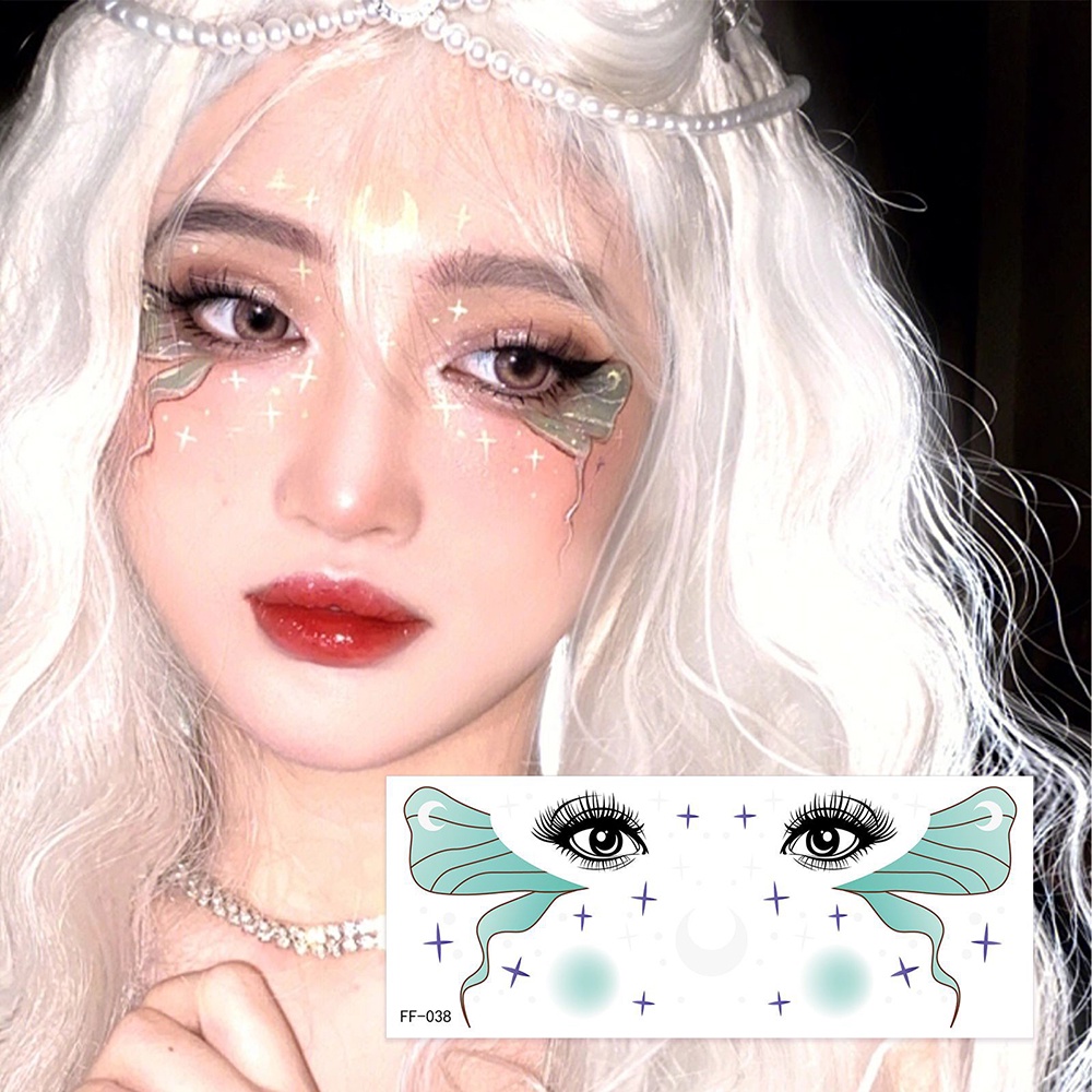 Korean hyuna magic tattoo sticker dễ thương không thấm nước long-lasting spice girl body fake stickers for party makeup decals