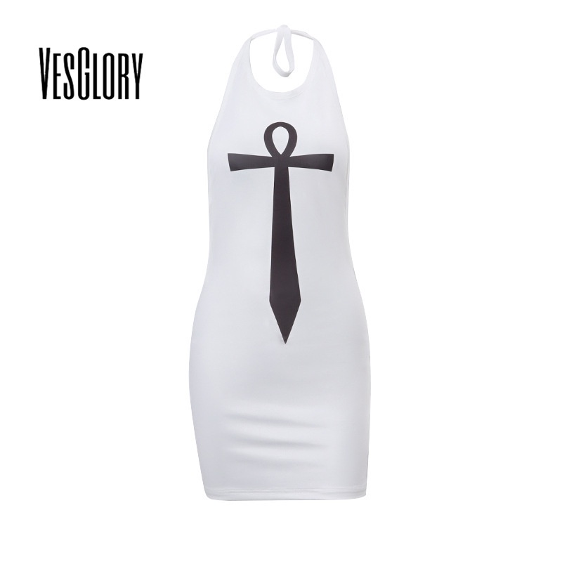 Đầm ôm body VESGLORY màu trơn trễ vai hở lưng thời trang 2023