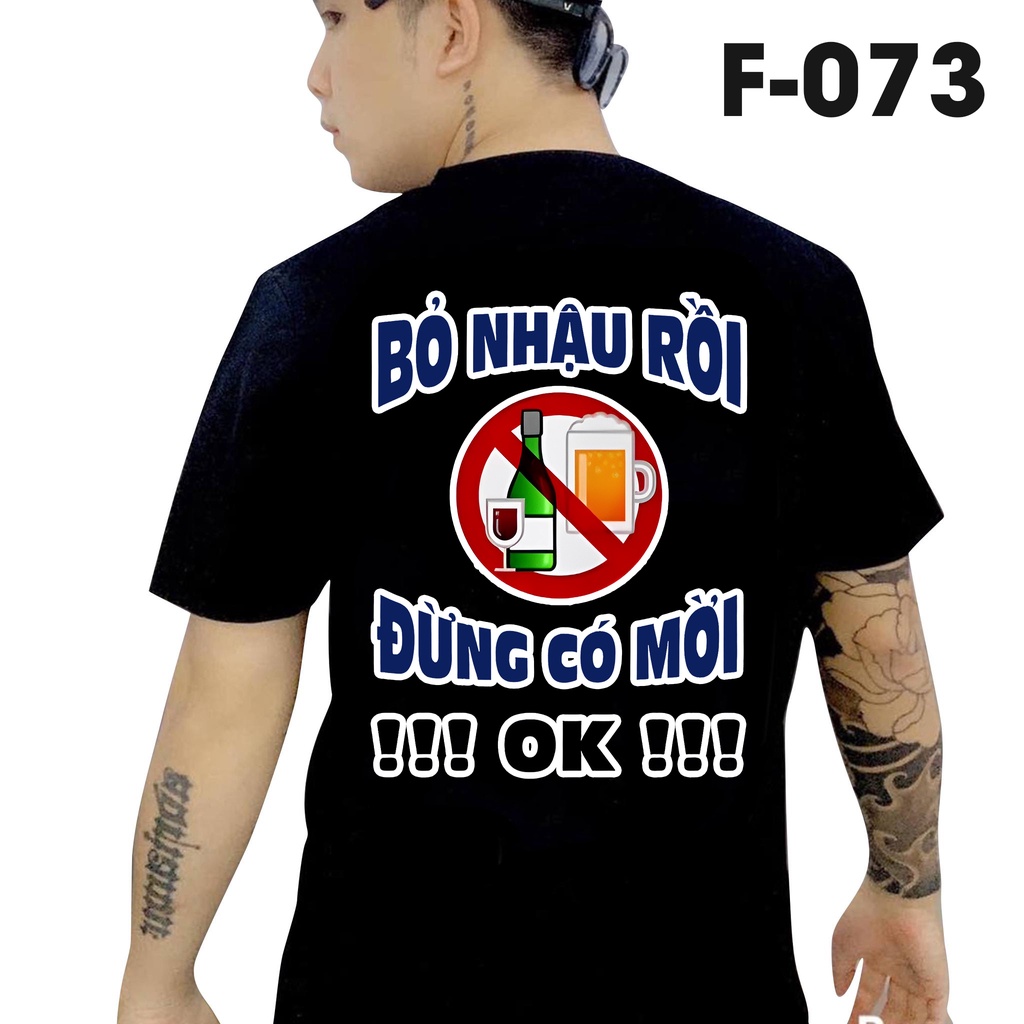 Áo thun nam in hình - Bỏ nhậ.u rồi đừng có mời OK