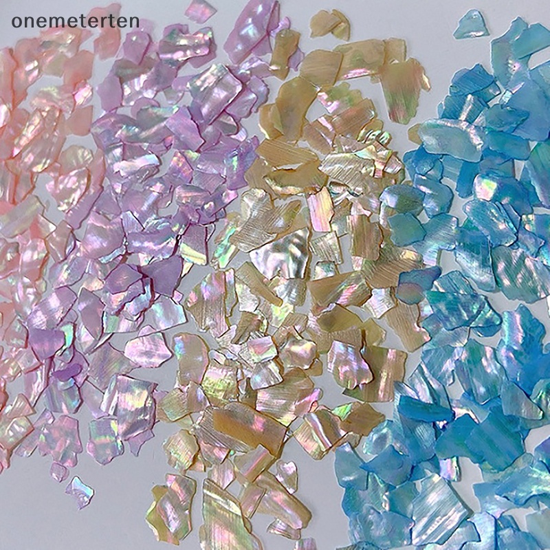 Rten aurora nail shell sequins lấp lánh gradient symphony polarized flakes symphony abalone shell diy nail decoration n