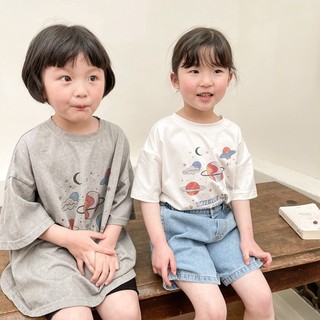 Áo thun ngắn tay cotton mùa hè cho bé