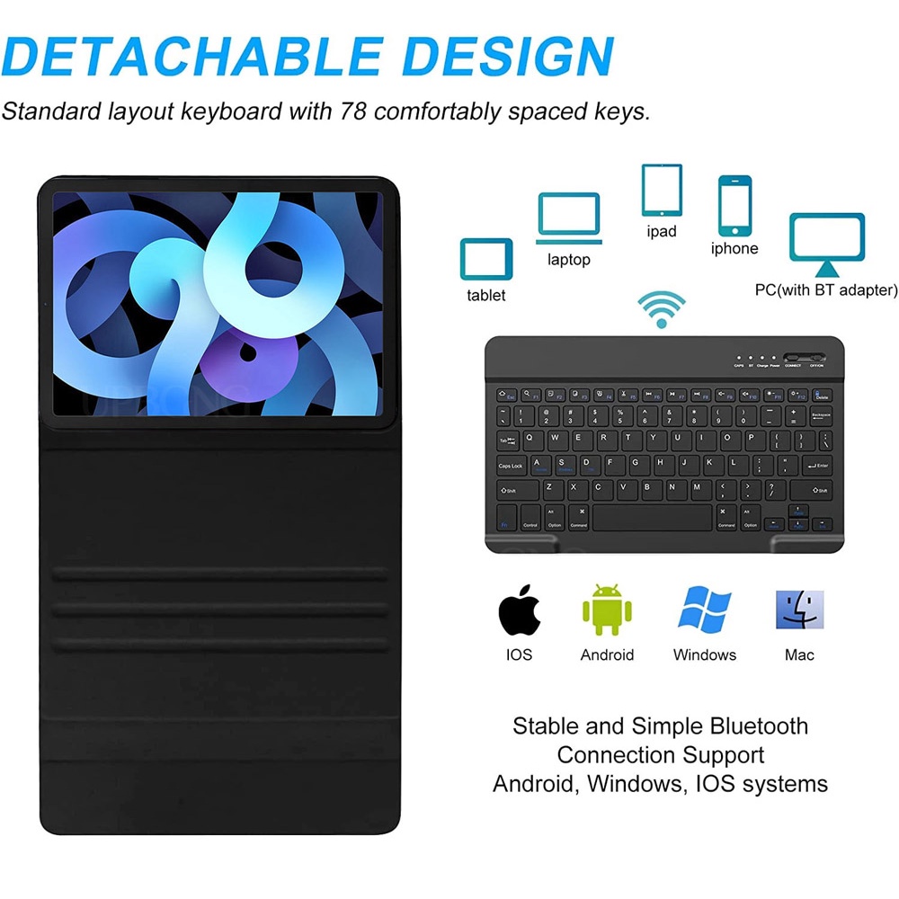 Bao Da Máy Tính Bảng Có Bàn Phím Bluetooth Cho Xiaomi Pad 6 Xiaomi Mi Pad 6 Pro Pad 5