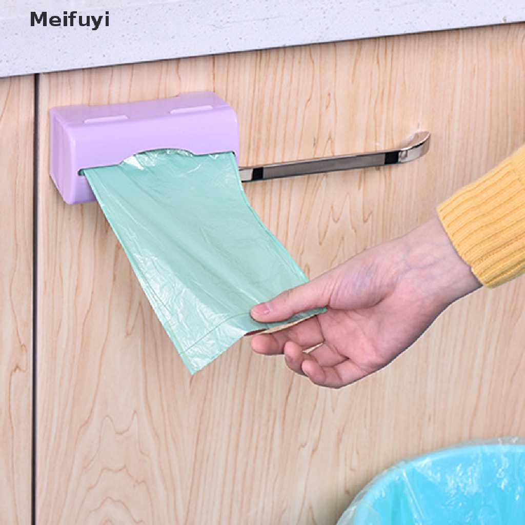 Hộp Đựng Túi Rác Gắn Tường Tự Dính Tiện Dụng Cho Nhà Bếp