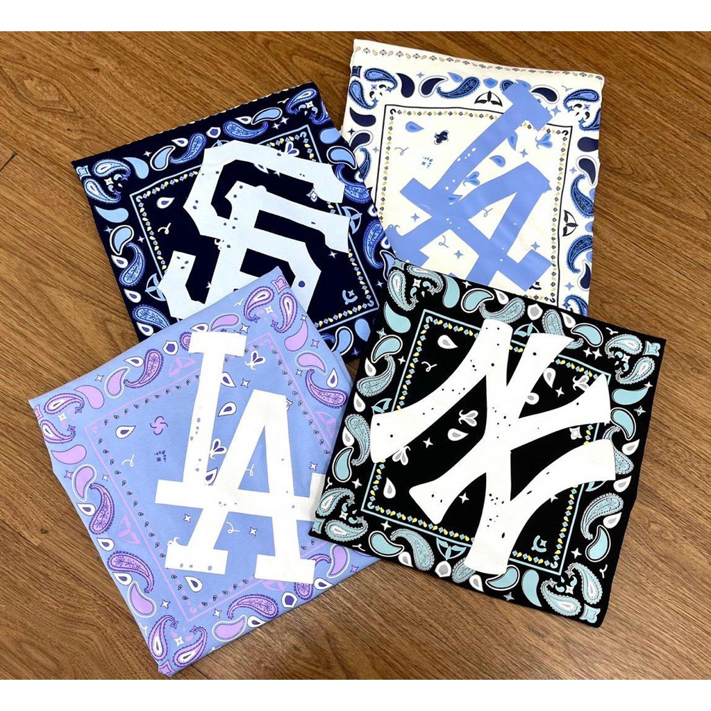 Áo Thun Unisex Chất Cotton 100% Logo Vuông Họa Tiết Trắng/Đen/Xanh/Xanh Đen Dn.Storevnxk