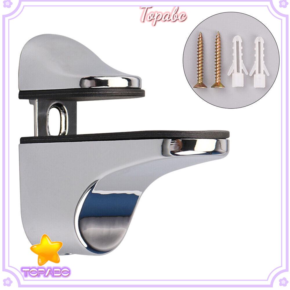Set 2 Giá Đỡ Kẹp Miệng Cá Bằng Hợp Kim Kẽm Dùng Treo Tường / Gỗ / Kính Đánh Bóng