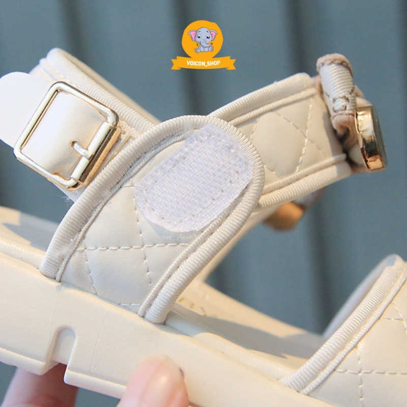 Dép Sandal Cho Bé Gái, Quai Hậu Dán Có Nơ Phong Cách Hàn Quốc Siêu Nhẹ Êm Chống Trượt | V982