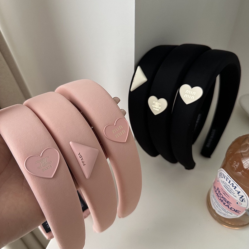 Băng Đô Cài Tóc Hình Đầu Lâu Màu Đen / Hồng Dễ Phối Đồ Thời Trang Cho Nữ