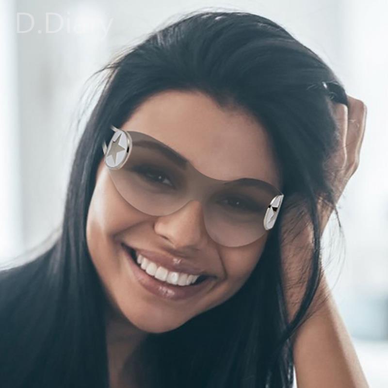 Kính Mát Thể Thao Y2K Không Gọng Phong Cách Âu Mỹ Mới Cho Nữ dreamdiary