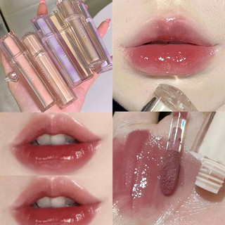 Cappuvini mirror surface lip gloss jelly lips tam giác ống trong suốt dưỡng ẩm chống nước không dễ phai son môi