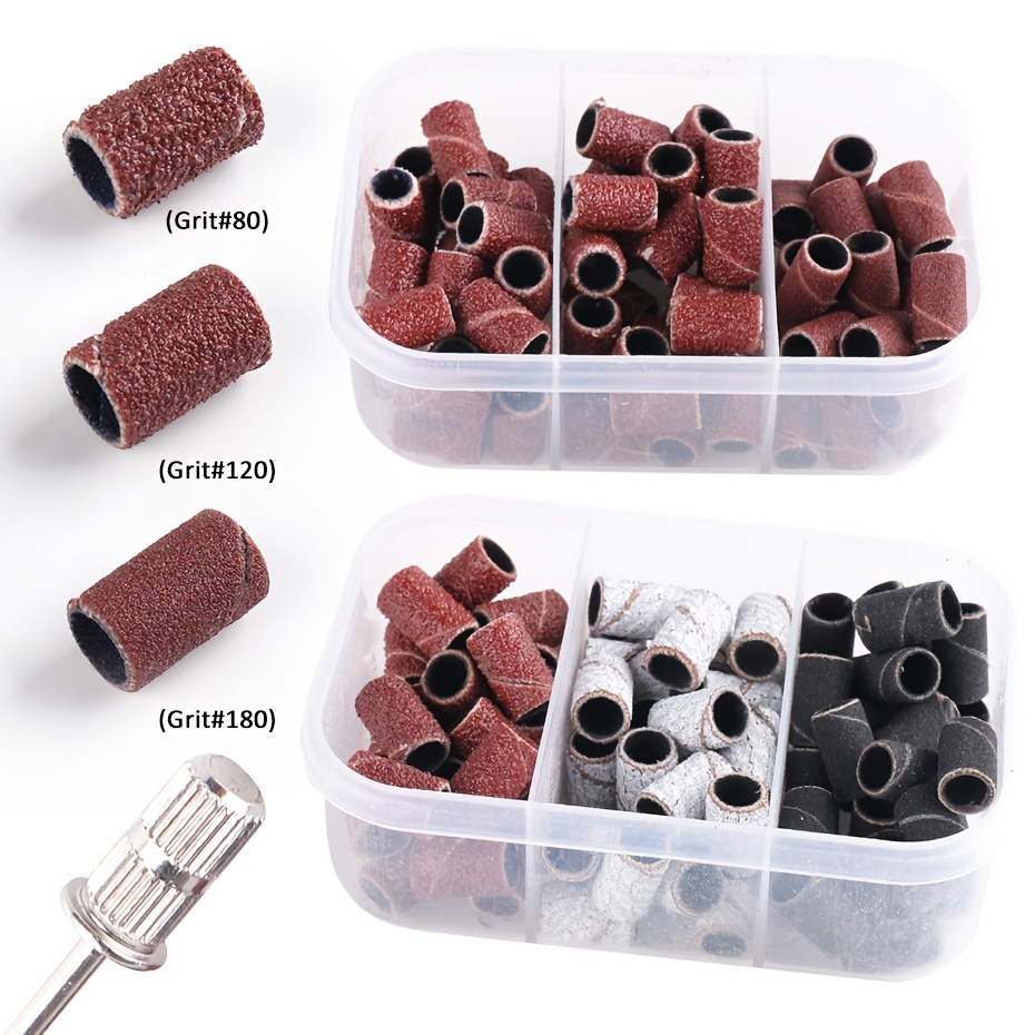 Đầu Chà Nhám Cho Máy Mài Móng Tay 180 / 120 / 80 Grit