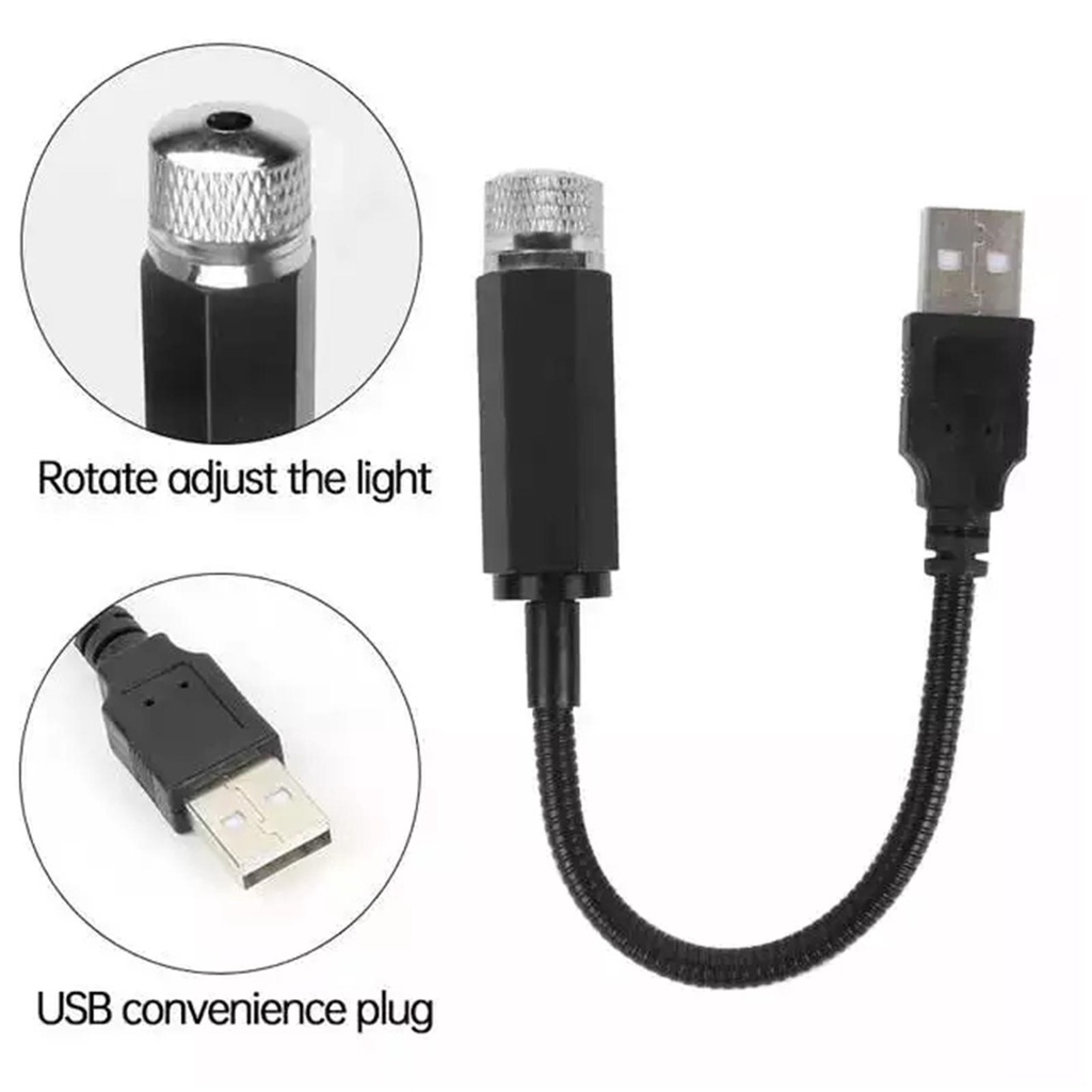 Đèn LED Chiếu Trần Xe Hơi Mini Hình Galaxy Có Thể Điều Chỉnh O9J2