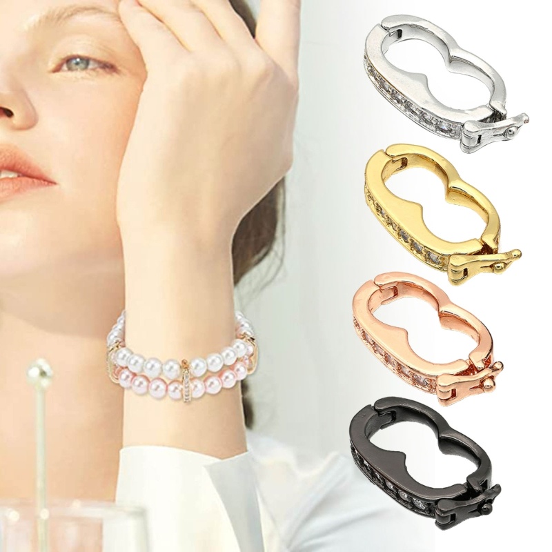 Khóa Kẹp Nối Ngắn Đính Ngọc Trai Cho Vòng cổ