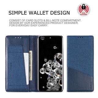 Bao Da Điện Thoại Nắp Lật Từ Tính Cho Samsung Note 20 Note10 Note9 Note8