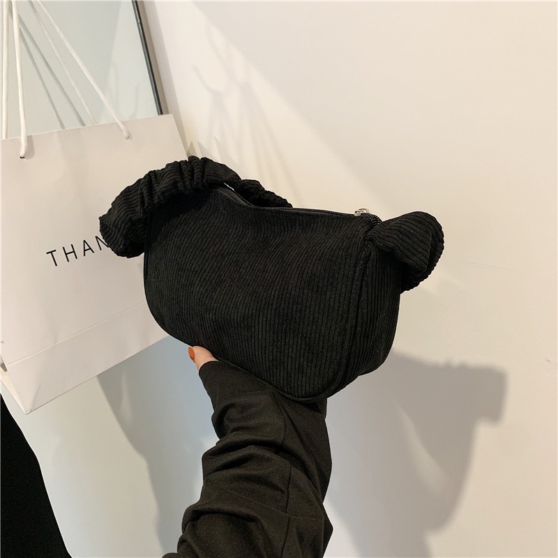 Túi Đeo Vai Màu Trơn Phong Cách Nhật Bản Thời Trang Cho Nữ