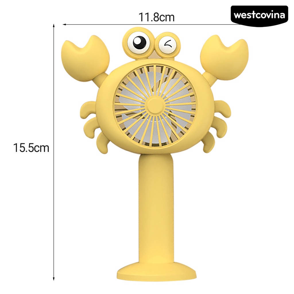 [COD]♋Quạt Để Bàn Cầm Tay 3 Tốc Độ Bằng ABS Chống Ồn Có Thể Điều Chỉnh