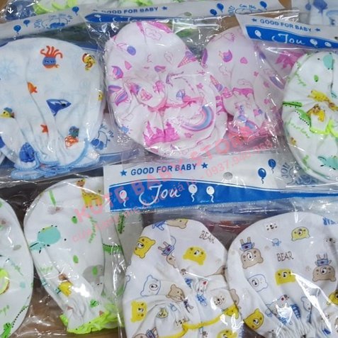 Bộ bao tay chân JOU cho bé đủ kiểu