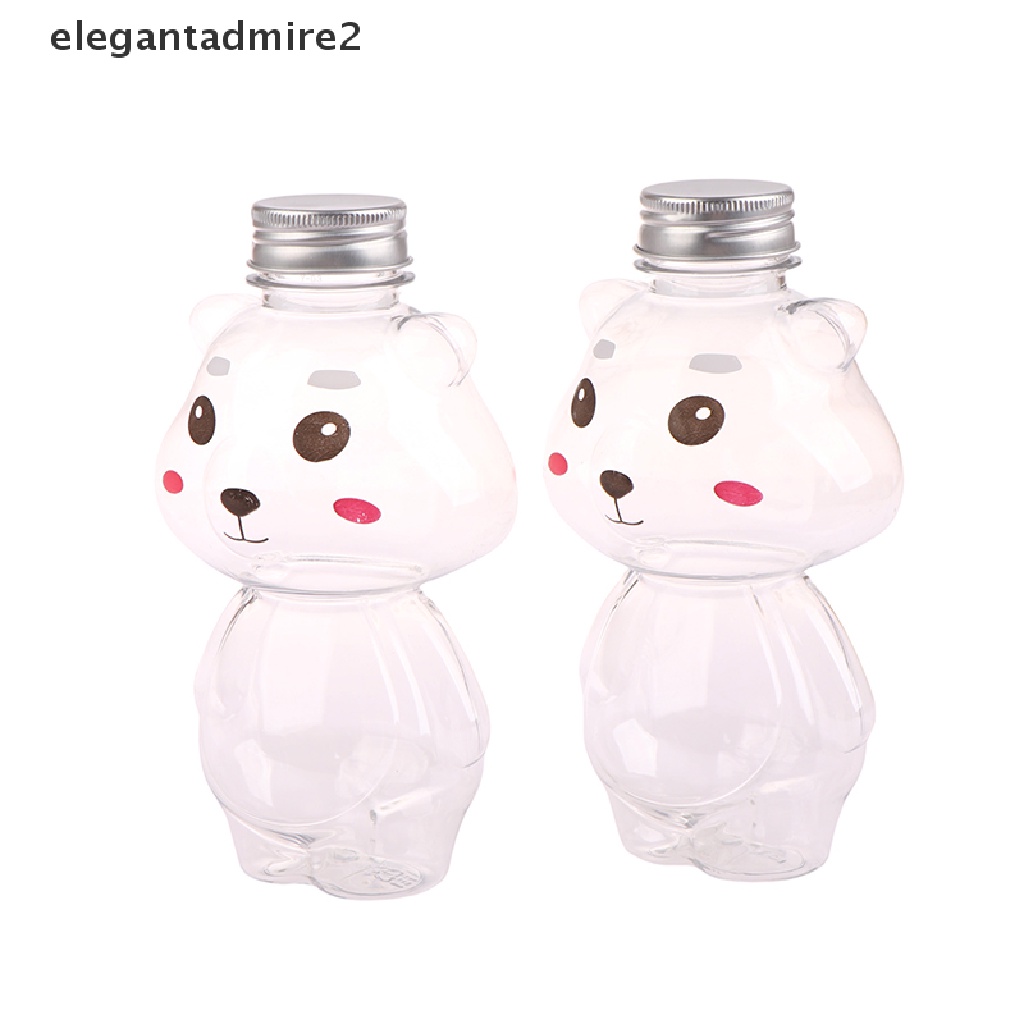 1 Bình Nước Ép 500ml Bằng Nhựa Dày Trong Suốt In Hình Gấu Violent Dễ Thương