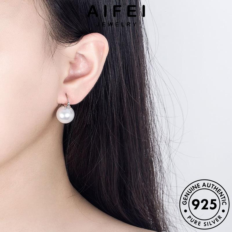 AIFEI JEWELRY vành xỏ tính 925 tình bạc nữ trai quốc ngọc bông thật khuyên trang nguyên hàn đơn bản phụ kiện tai thời Thời sức giản vàng tròn tua E690