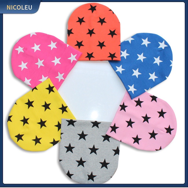 Đồ Chơi Nhân Vật Nicoleu | Mũ Beanie Cotton Dệt Kim Hình Ngôi Sao Nhỏ Cho Bé