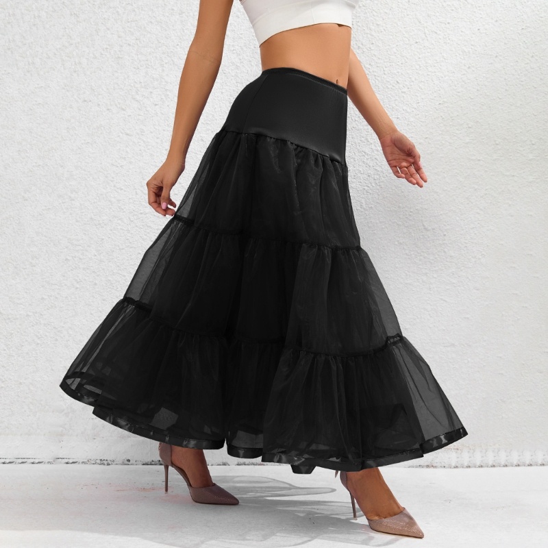 Áo Khoác Petticoat Không Gọng Dáng Chữ A Dài Đến Mắt Cá Chân Cho Nữ