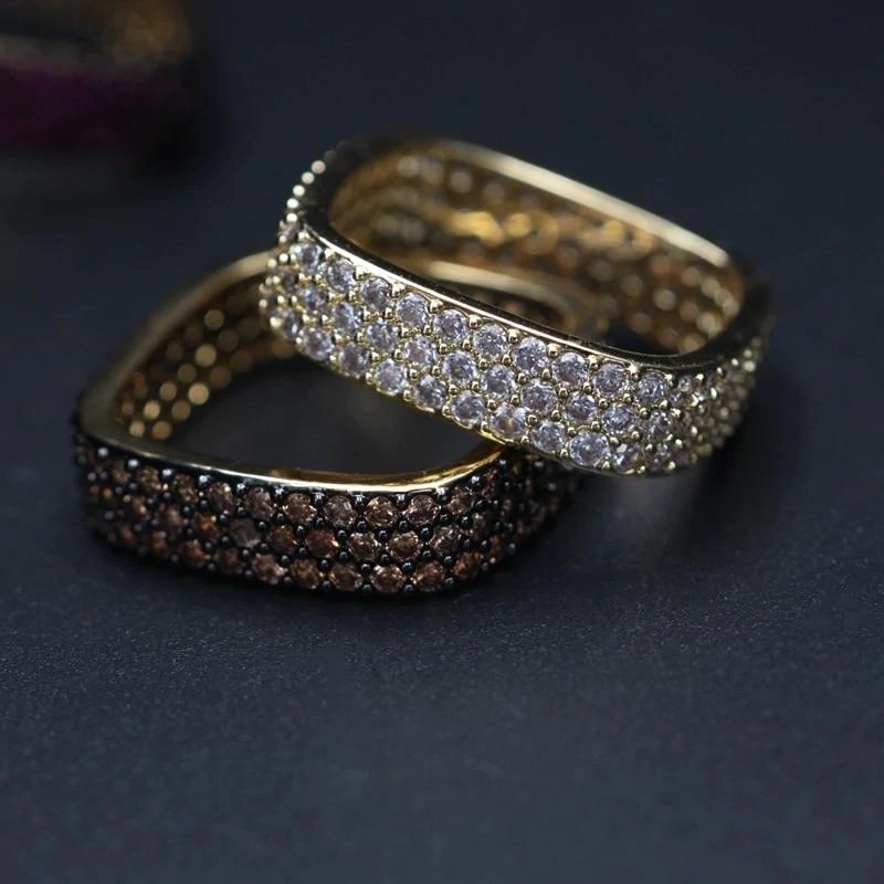 Nhẫn Đính Đá Zircon Thời Trang Cho Nam