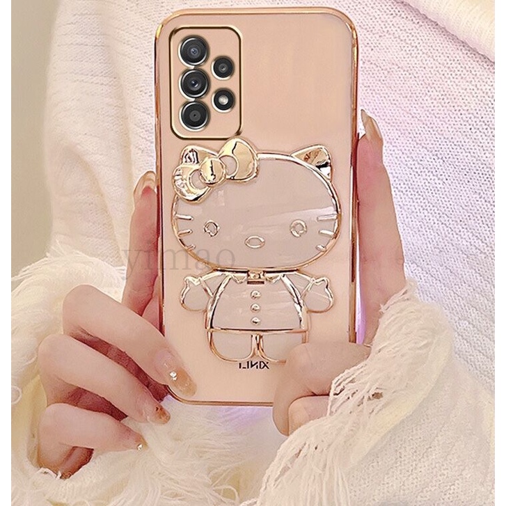 Ốp Điện Thoại Mềm Có Giá Đỡ & Gương 3D Cho Vivo 1916 1928 1901 1902 1903 1904 1906 1915 1933 1818 1819