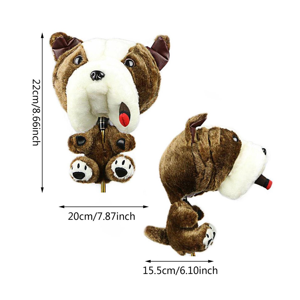 Vỏ Bọc Gậy Đánh Golf No 1 Bằng Gỗ Họa Tiết Chó Bull Hoạt Hình Cho Nam Và Nữ 460cc