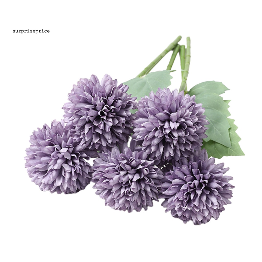 Bộ 5 Bông Hoa Nhân Tạo Chống Thời Tiết Dùng Trang Trí Nhà Cửa