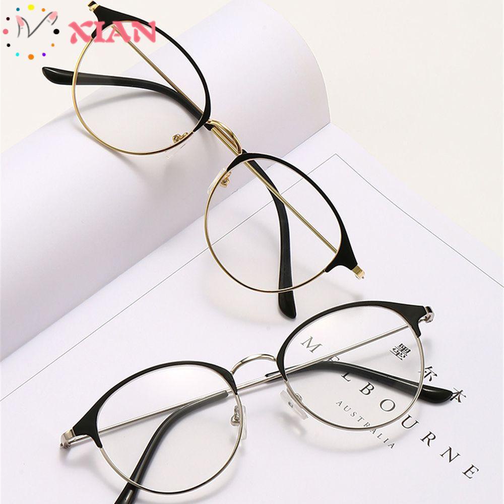 Mắt Kính Gọng Tròn Bằng Kim Loại Siêu Nhẹ -1.0~-4.0 Cổ Điển Dành Cho Nam Nữ