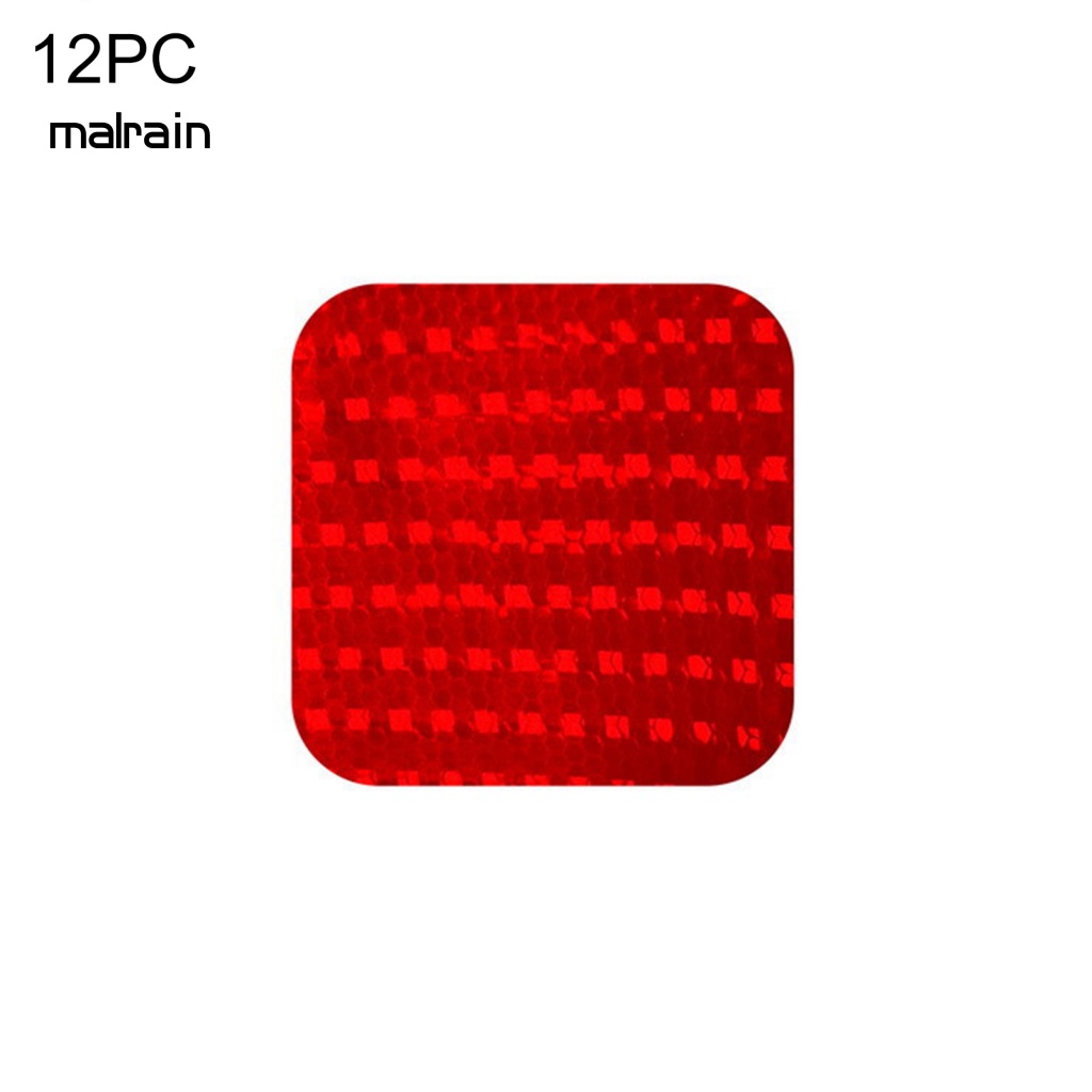 Bộ 12 Miếng Dán Phản Quang Cảnh Báo Chống Thấm Nước Trang Trí Thân Xe Hơi