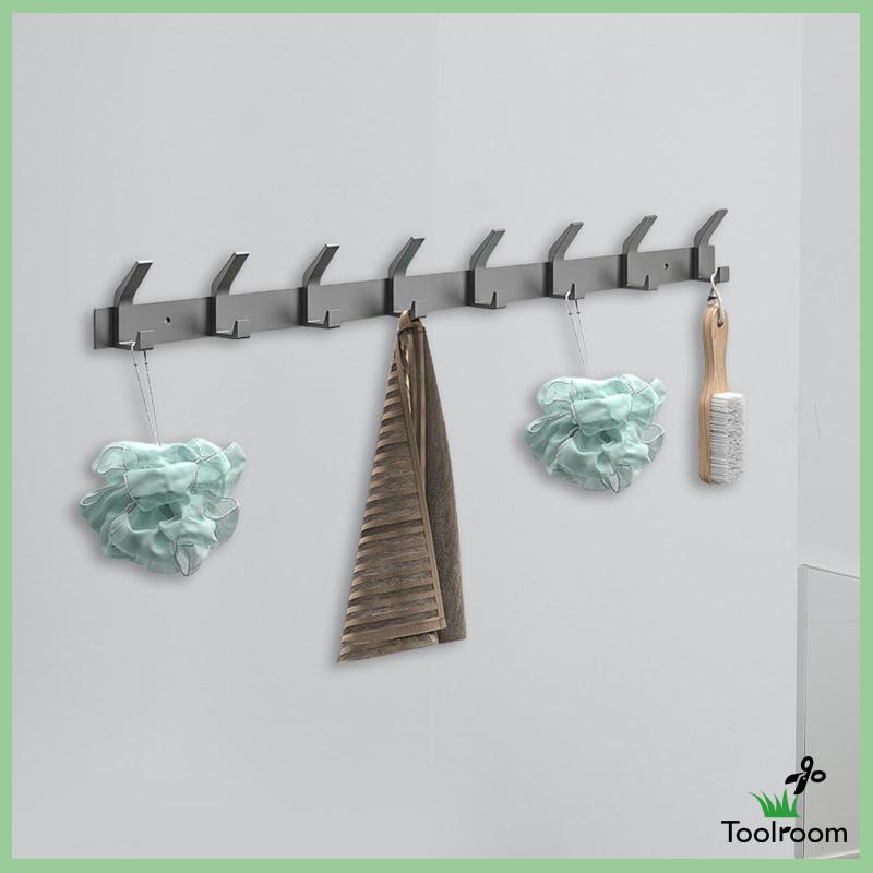 Giá Treo Áo Khoác / Nón / Áo Khoác Bằng Nhôm Với 8 Móc Treo Tiện Dụng Cho Lễ Phục Vụ