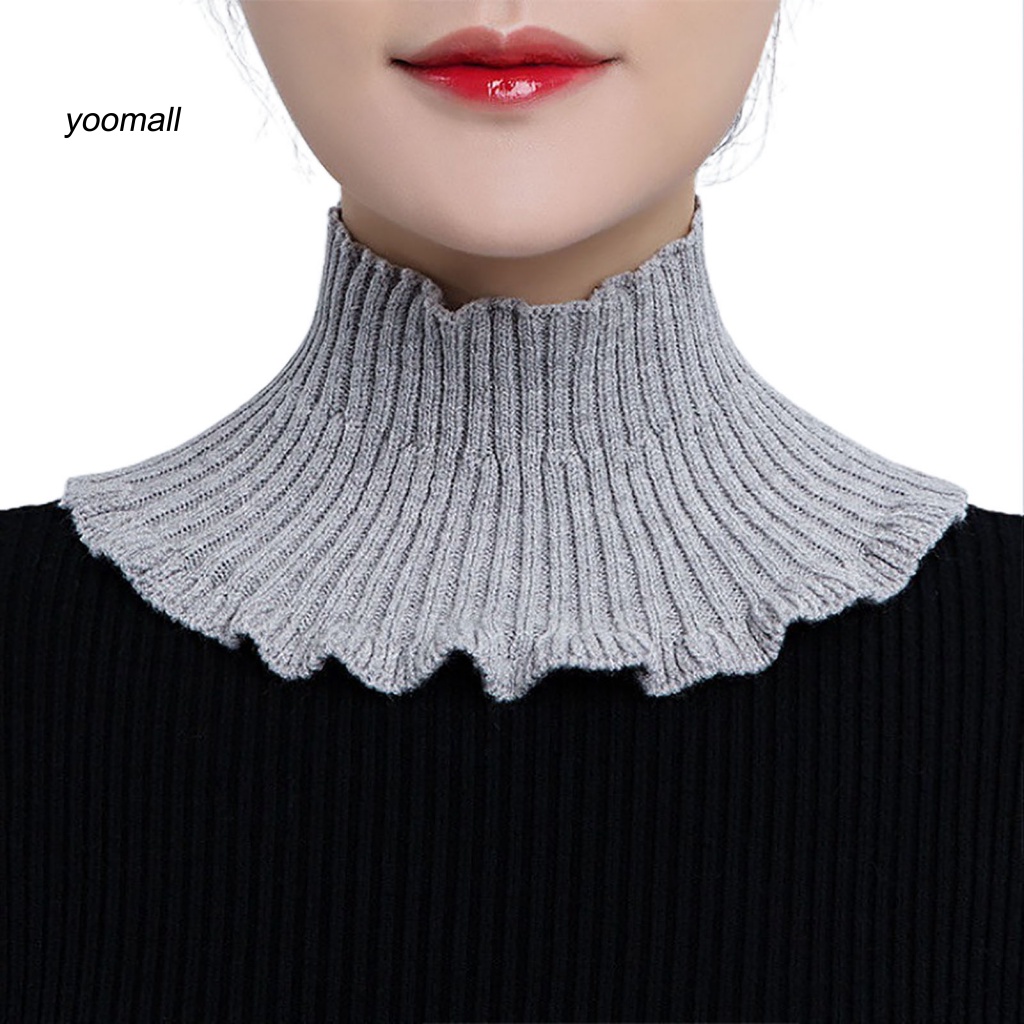 Yo / Cổ Áo Giả Dệt Kim Đẹp Có Thể Tháo Rời Giữ Ấm Bảo Vệ Cổ Cho Nữ