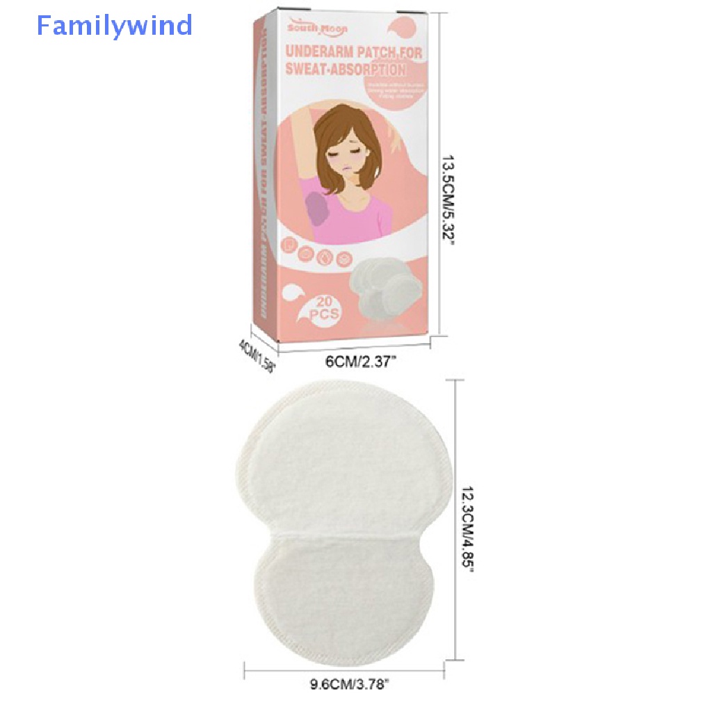 Set 20 Miếng Dán Thấm Hút Mồ Hôi Vùng Da Dưới Cánh Tay