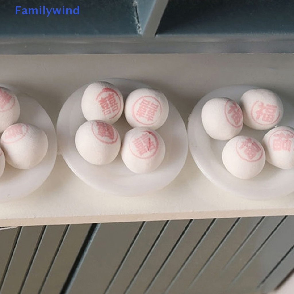 1 Set Mô Hình Bánh Bao Hấp Tỉ Lệ 1: 12 Dùng Trang Trí Nhà Búp Bê